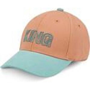 LIVACASA Kids Dads Cap from Europe! Baseball Hat Cap "KING" in Coral and Mint
